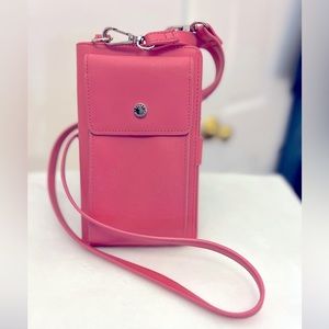 Pink Steve Madden crossbody phone case/wallet